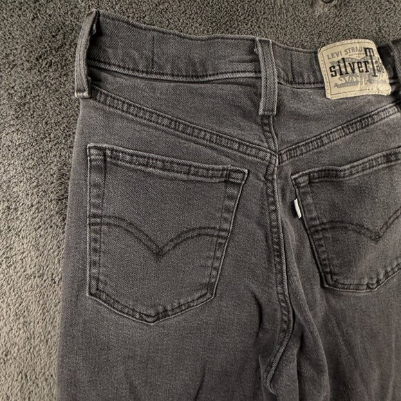 Levi’s Silvertab Jeans Women Charcoal Wash Denim Size 26 Baggy 90’s ACTL 26x25.5 - Picture 16 of 16